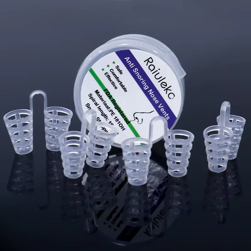 4/12PCS Silicone Nasal Dilator for Snoring Relief - Enhance Breathing and Improve Sleep Quality